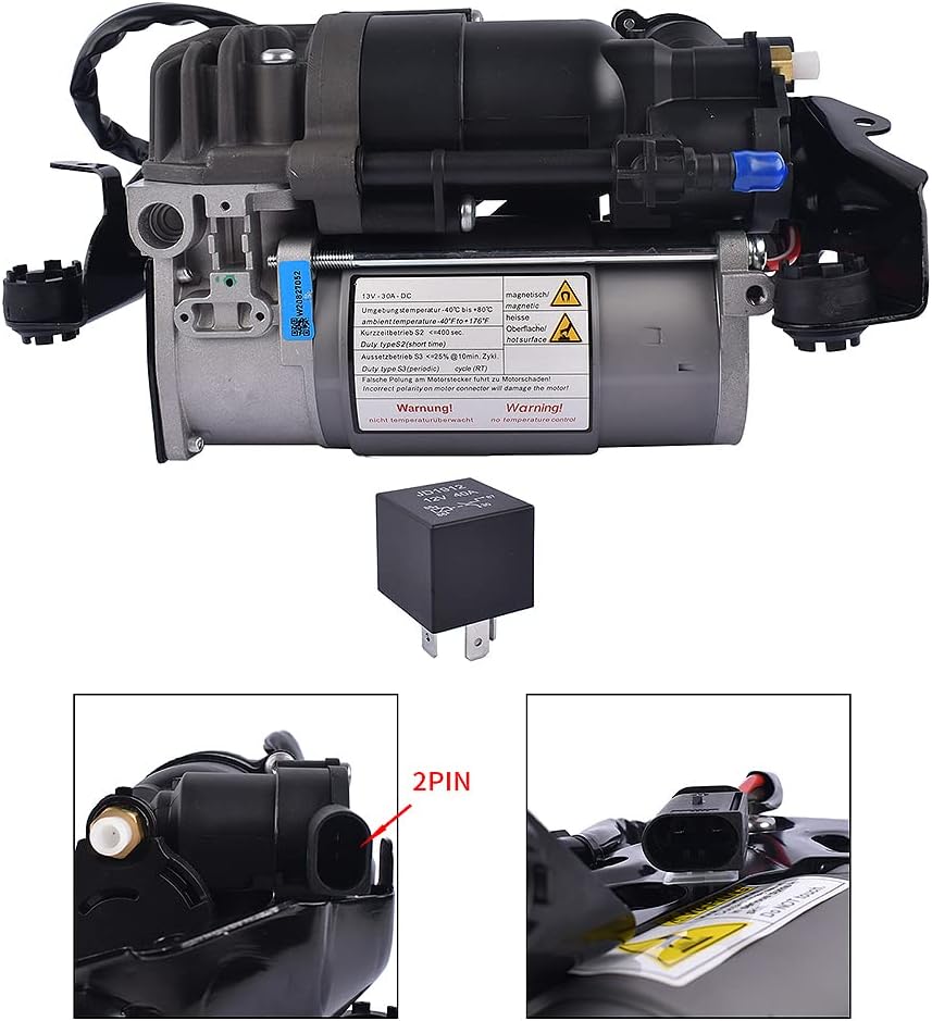 Bisenya Luftfederung Kompressor Pumpe mit Relais Hinten Ersatz für E350 E350 E63 AMG Wagon E300 E500