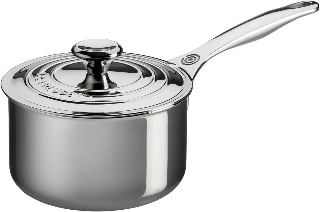 3-Ply SS 18cm Saucepan with Lid and HH 18 cm, 18 cm
