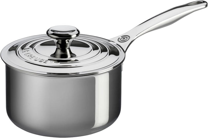 3-Ply SS 18cm Saucepan with Lid and HH 18 cm, 18 cm