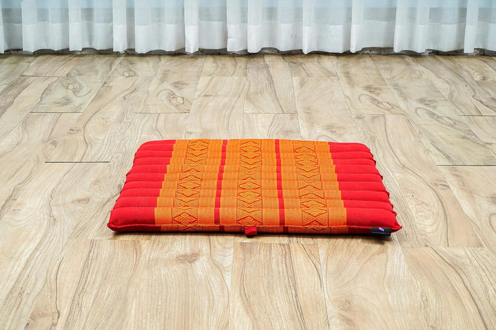 Leewadee Meditationsset Yogaset aus Meditationskissen Zafu und Kleiner rollbarer Sitzmatte Zabuton Ö