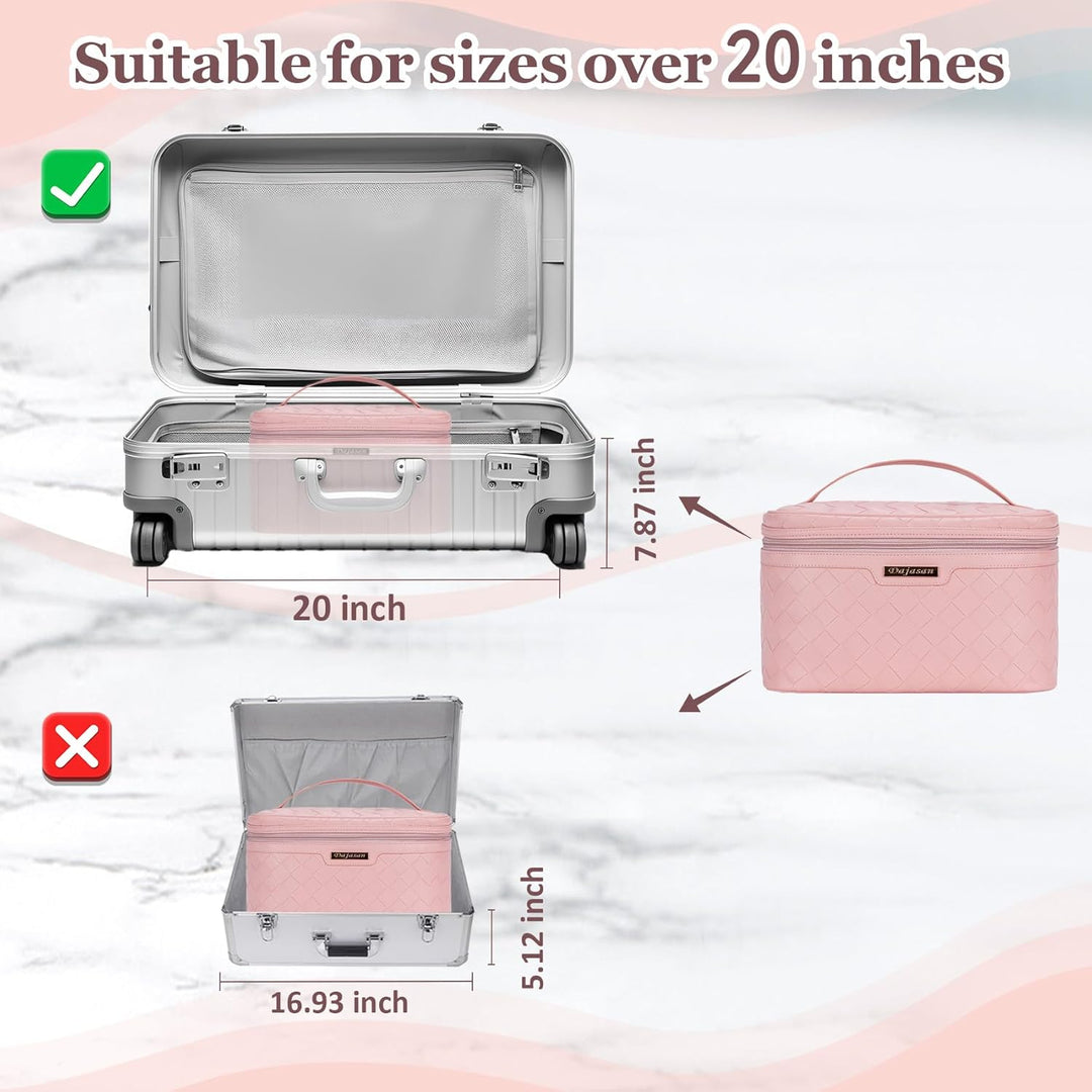 Dajasan Make-up-Tasche, Kosmetiktasche, Reise-Make-up-Tasche, grosse Kapazität, tragbarer Reise-Kult