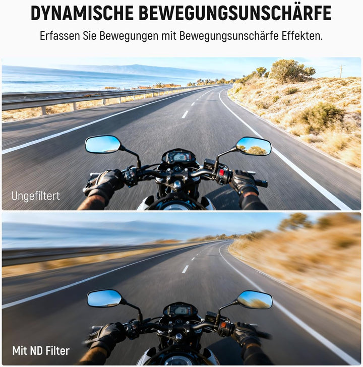 NEEWER ND Filter Set Kompatibel mit DJI Osmo Nano (ND8/16/32), 3er Pack, aufschraubbarer Graufilter