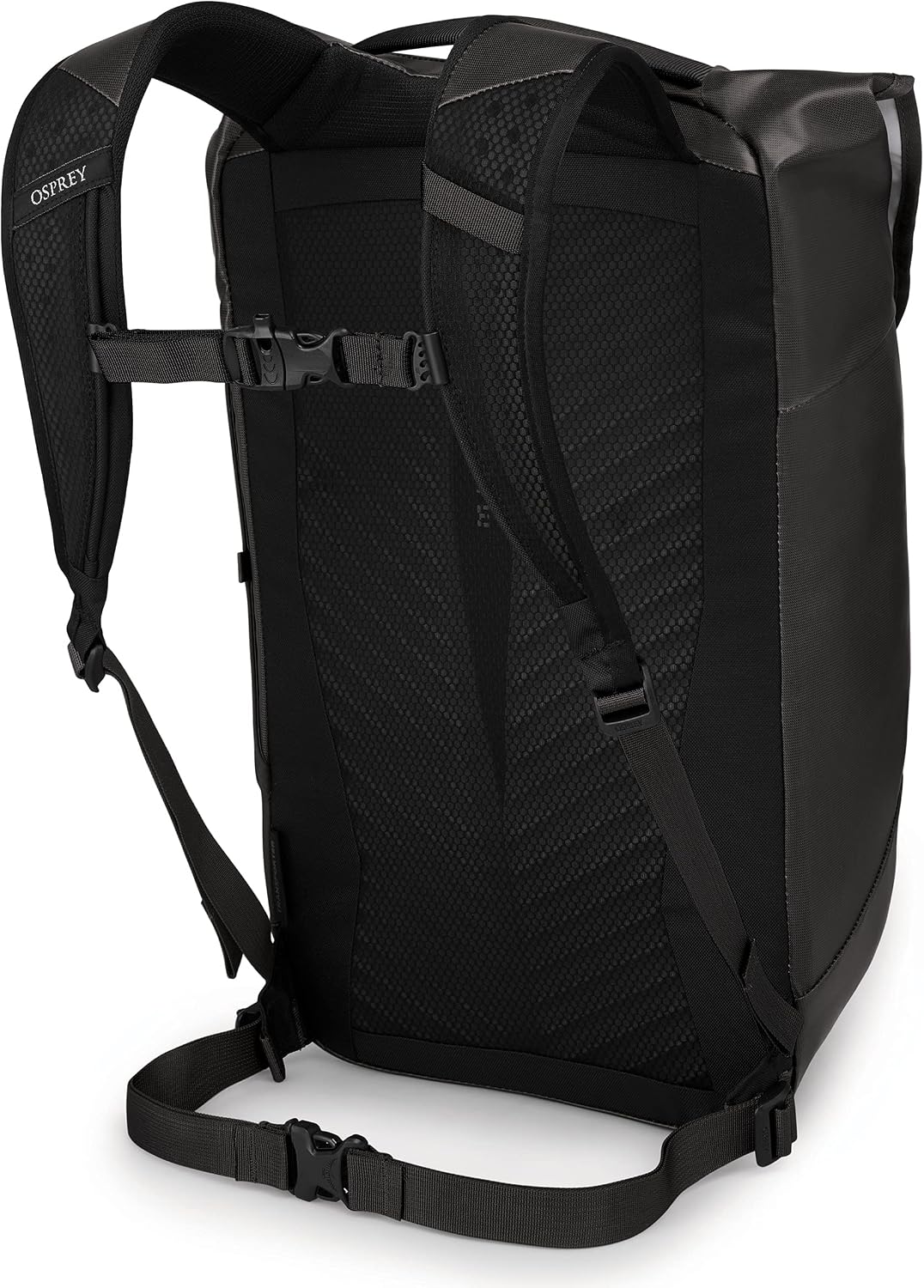 Osprey Unisex – Erwachsene Transporter Flap Lifestyle Pack O/S Schwarz, Einheitsgrösse Schwarz