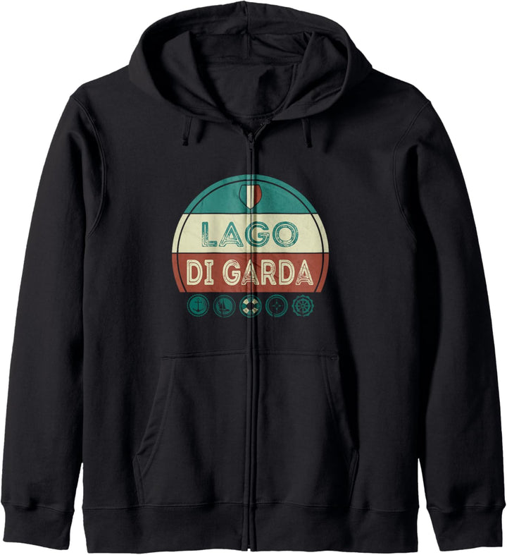 Lago di Gardasee Gardasee Kapuzenjacke