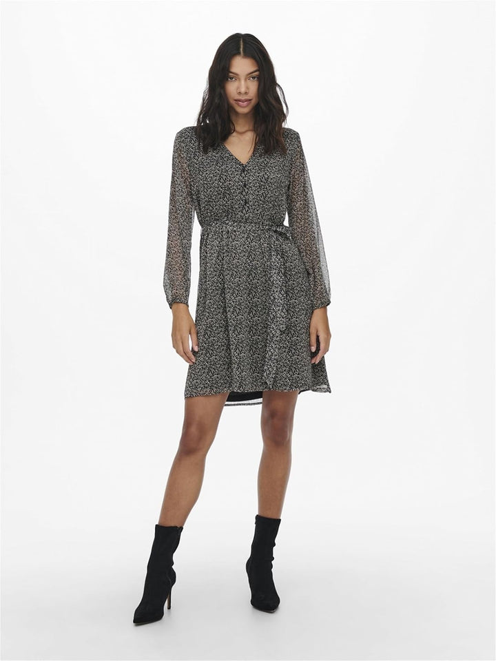 ONLY Female Kleid ONLCERA Kurzes Kleid S Black/Aop:cera Ditsy, S Black/Aop:cera Ditsy