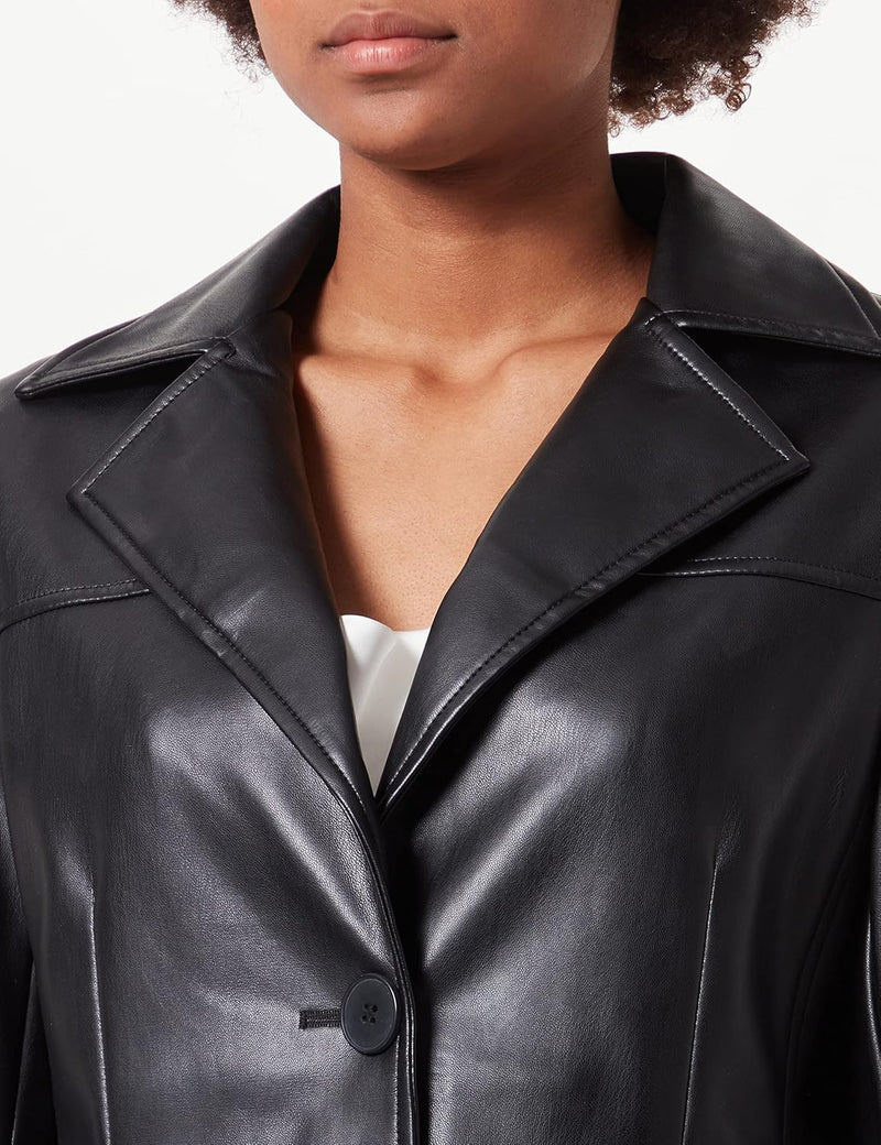 NA-KD Damen Pu Blazer