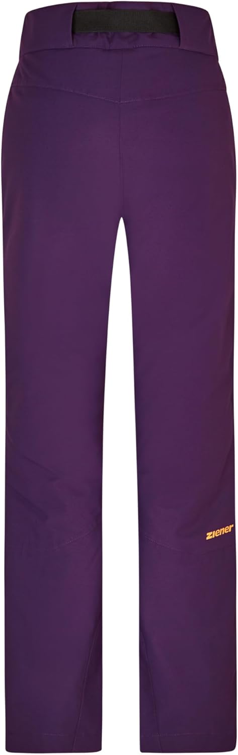 Ziener Mädchen Ski-Hose, Schnee-Hose | wasserdicht, warm, PFC frei Aileen 152 Dark Violet, 152 Dark