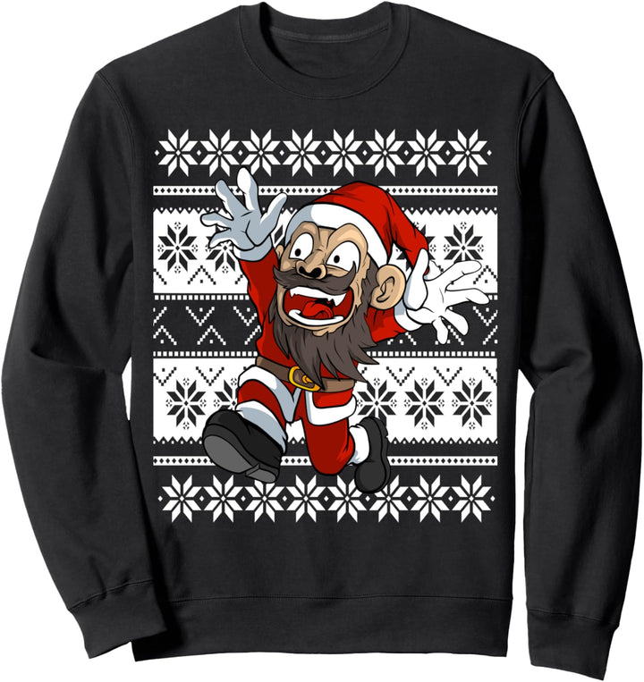 monkä Ugly Christmas Weihnachtsmann Sweatshirt