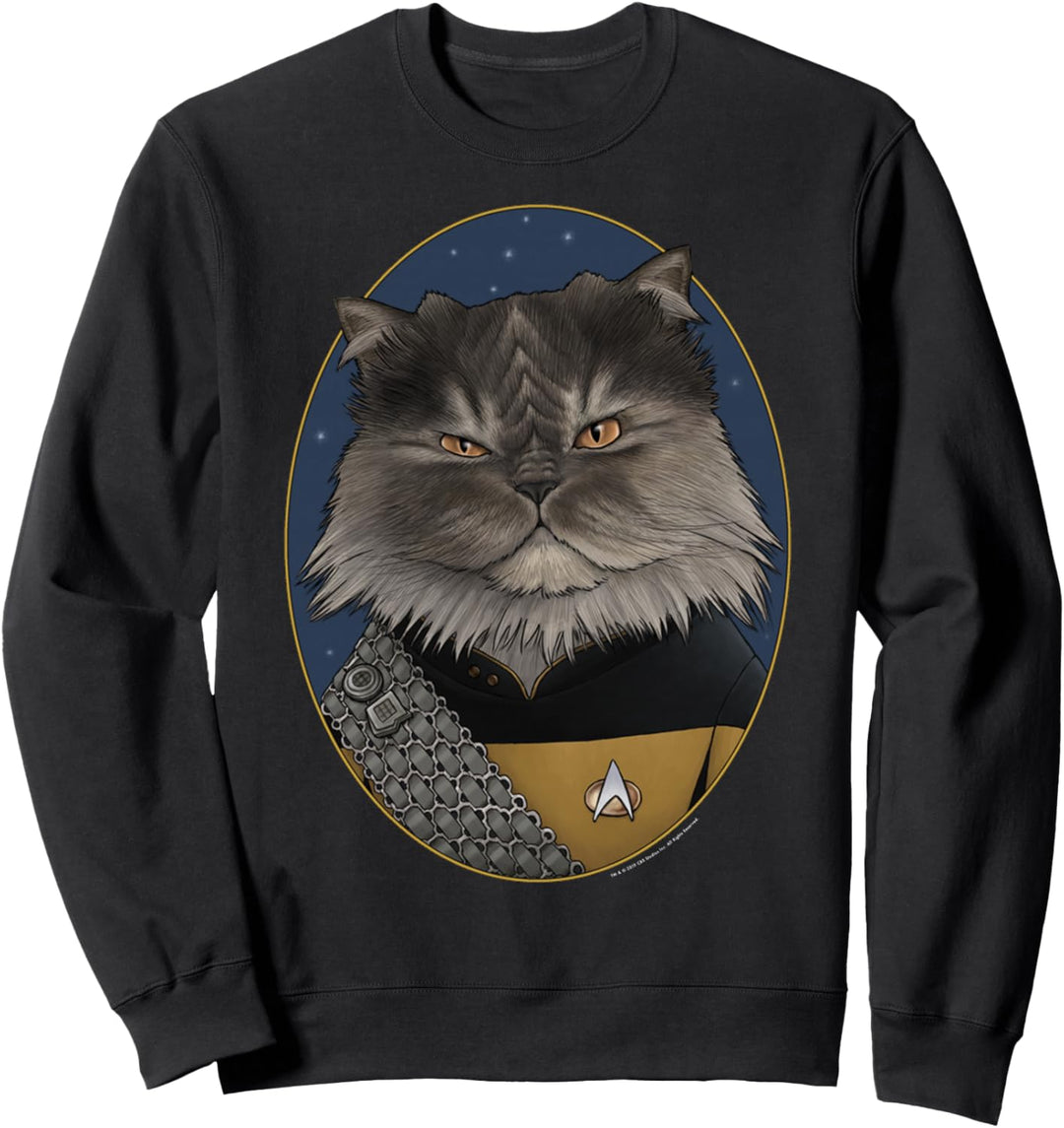 Star Trek: The Next Generation Worf Cat Portrait Sweatshirt