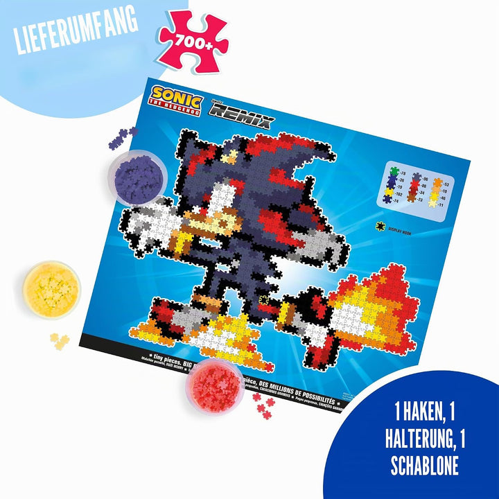 TOMY Jixelz® Remix Sonic The Hedgehog Bastelset - Running Shadow - 700+ Teile
