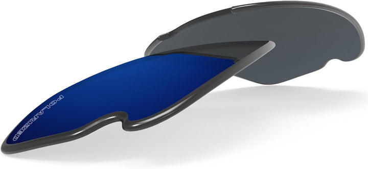 BlazerBuck Ersatzgläser und Socken-Set für Oakley Flak 2.0 OO9295 Mitternachtsblau Polarisiert, Mitt