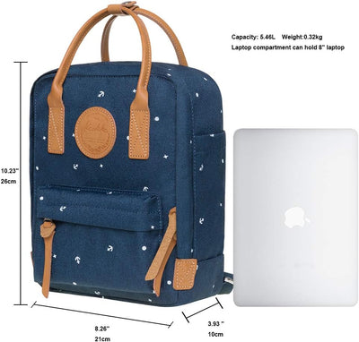 KAUKKO Kf Rucksack für Herren 8.26" x 4" x 10" Blau[k1007-5], 8.26" x 4" x 10" Blau[k1007-5]