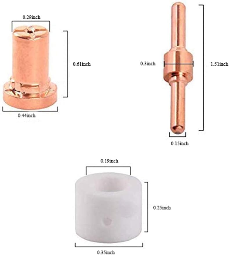 Reboot Plasma Cutter Zubehör PT31 Bohrer und Ersatzteile, kompatibel mit Parkside Plasma Cuttern wie