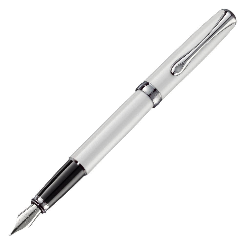 DIPLOMAT - Füllhalter Excellence A2 weiss Perlmutt - Schick und elegant - Lange Lebensdauer - Perlmu