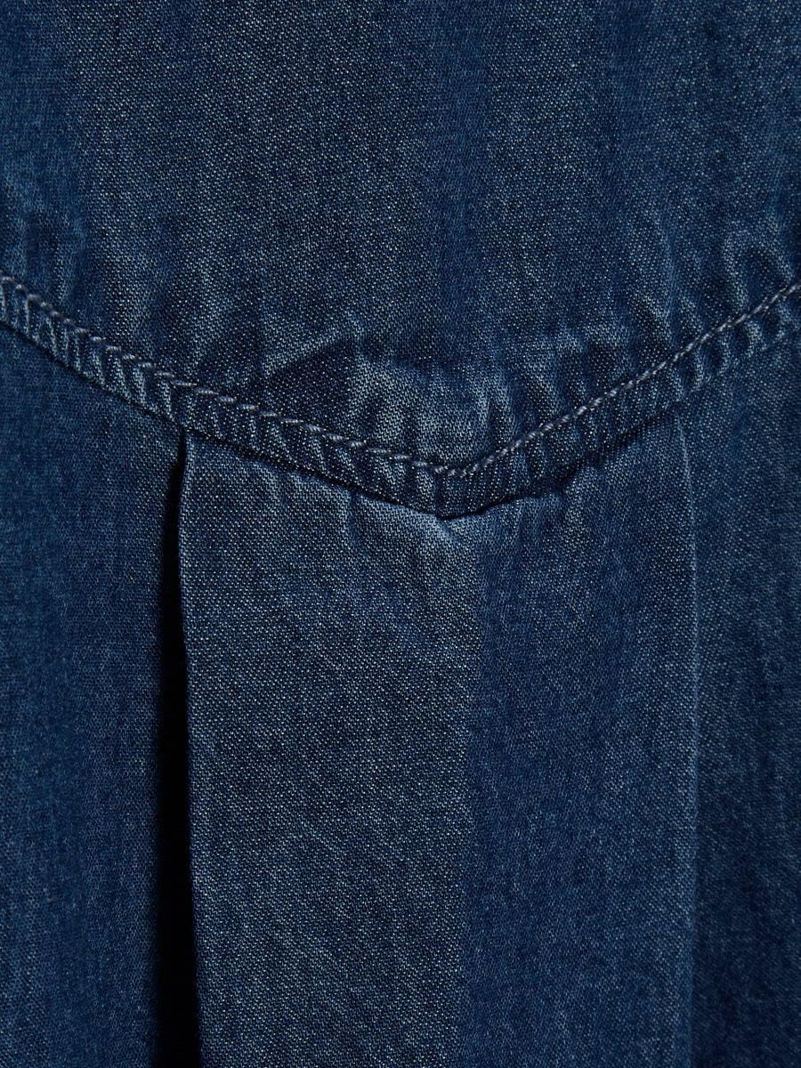 JJXX Damen Jxlayla Sl Chambray Shirt Sn Blouse S Medium Blue Denim, S Medium Blue Denim