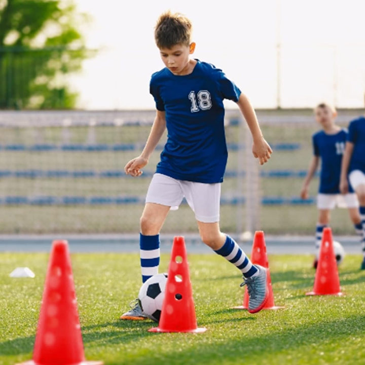 JOIEYOU Steckhürdenset 6er Agility Sports Höhenverstellung für Fussball Training Koordinationstraini