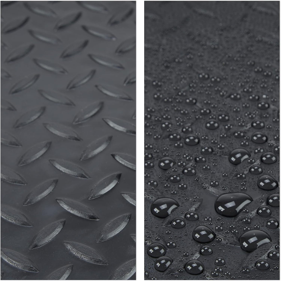 Relaxdays 6X Schuhabtropfschale gross, Kunststoff Schuhablage für 6 Schuhe, Profil Schmutzfang, HxBx