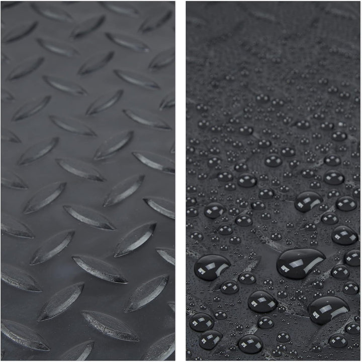 Relaxdays 6X Schuhabtropfschale gross, Kunststoff Schuhablage für 6 Schuhe, Profil Schmutzfang, HxBx