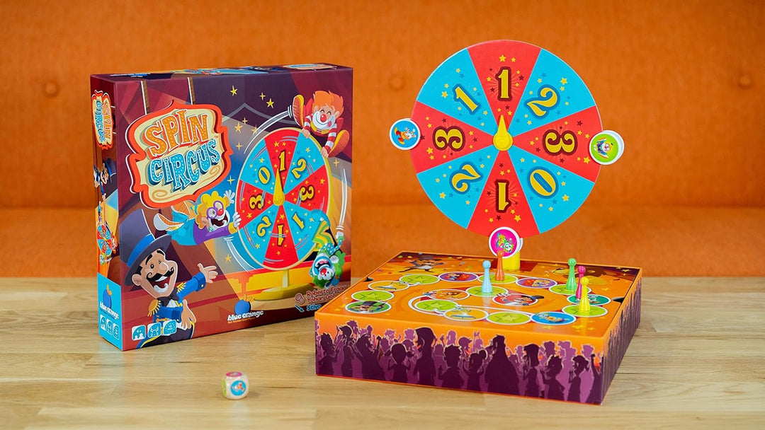 Blue Orange | Spin Circus | Kinderspiel | Geschicklichkeitsspiel | 2-5 Spieler | Ab 4+ Jahren | 10 M