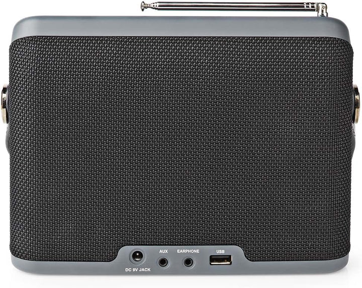 Nedis DAB+ Radio | Tisch Ausführumg | DAB+ / FM | 2.4" | Farbbildschirm | Batteriebetrieben/Netzstro