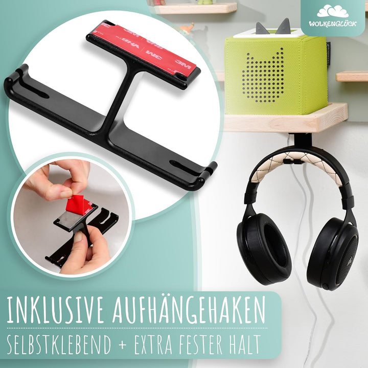 Tonie Regal (Wolke) zur Aufbewahrung der Tonie Box und bis zu 33 Tonies Hörfiguren - Magnetisches To