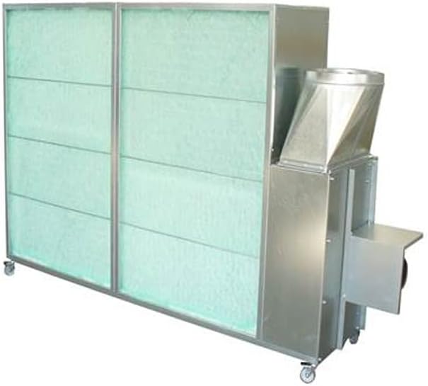 MST-DESIGN Absauganlage Mobile Farbnebelabsauganlage Farbnebelabsaugung Spritzwand 2600 x 2000 x 600