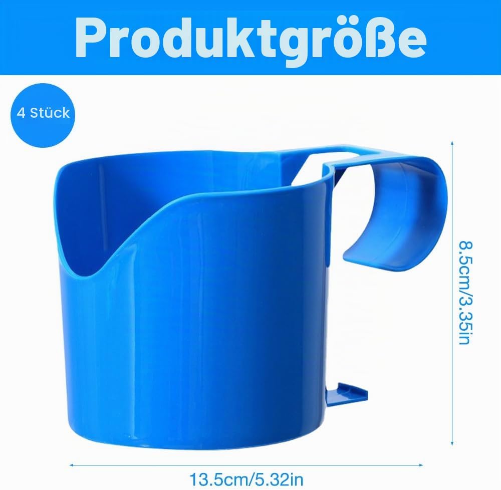 Mineup 4pcs Pool Getränkehalter, Poolside Cup Holder, Poolrand Getränkehalter, Pool Becherhalter, Po