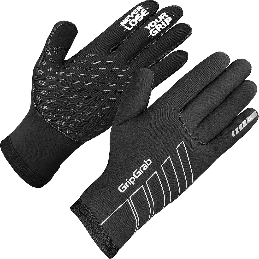 GripGrab Neoprene Fahrradhandschuhe Winddicht XXL Schwarz, XXL Schwarz