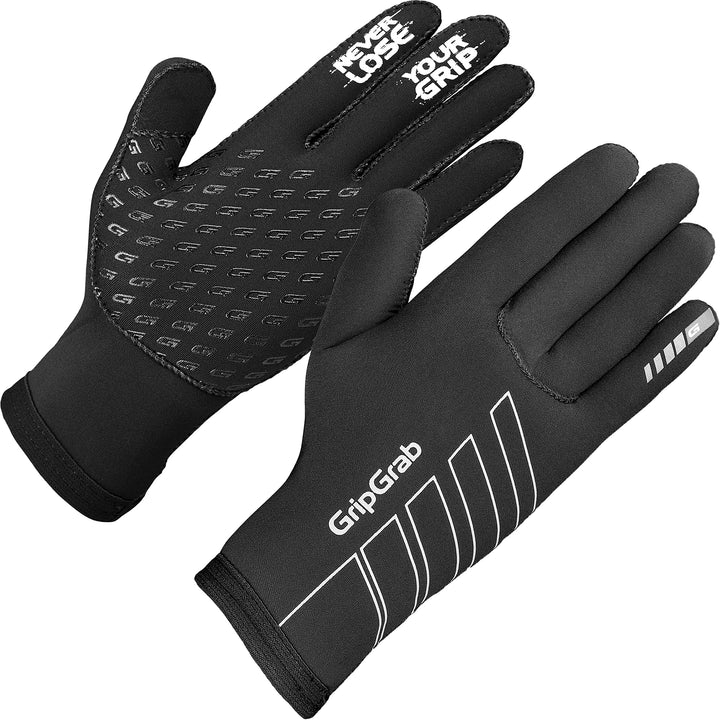 GripGrab Neoprene Fahrradhandschuhe Winddicht XXL Schwarz, XXL Schwarz