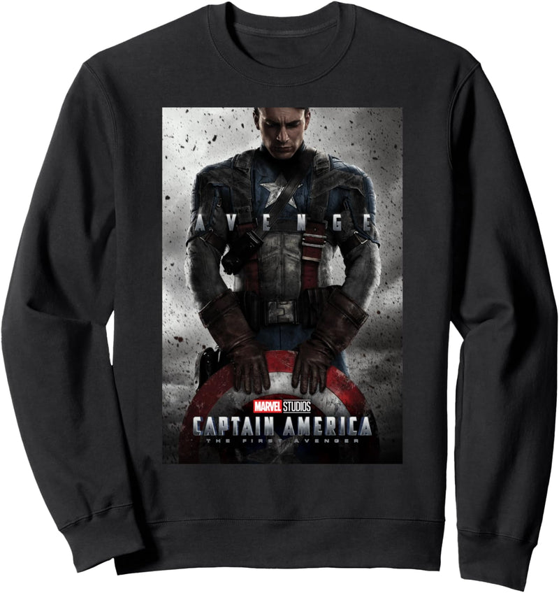 Marvel Studios Captain America Movie Poster Sweatshirt