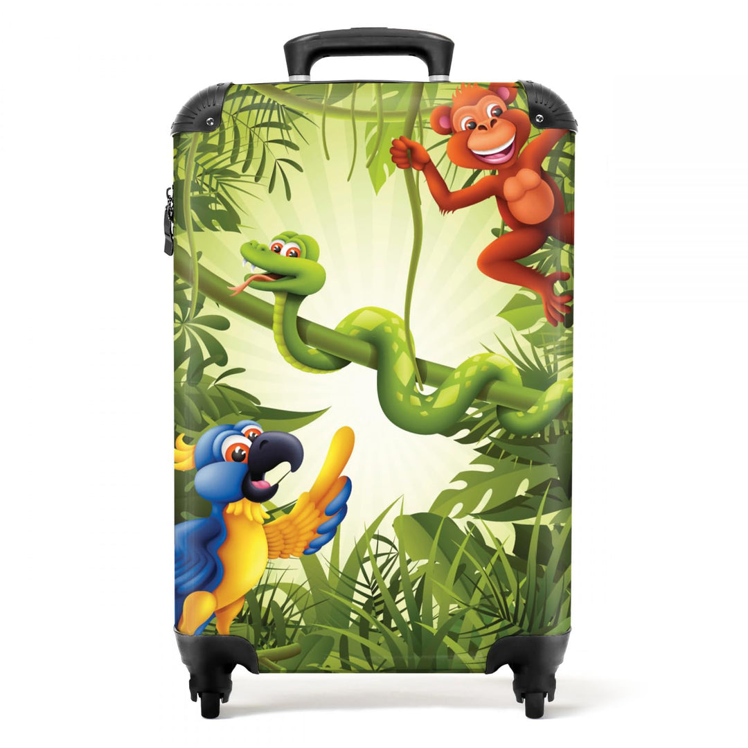 NoBoringSuitcases.com® Kinderkoffer Jungen Handgepäck Koffer Reisetasche mit Rollen Geschenk - Koffe