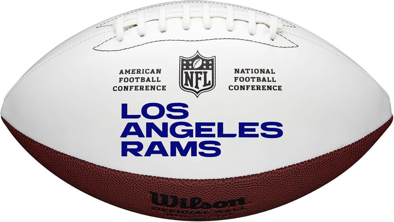 Wilson NFL Logo Autograph Football Autogramm, Live LOS ANGELES RAMS, Autogramm, Live LOS ANGELES RAM