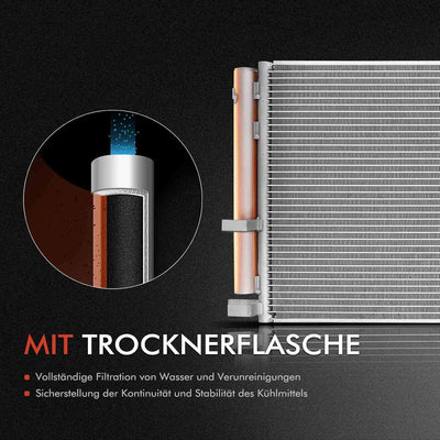 Frankberg Kondensator Klimaanlage ohne Trockner Kompatibel mit Qashqai +2 I J10 JJ10E NJ10 1.5 dCi D