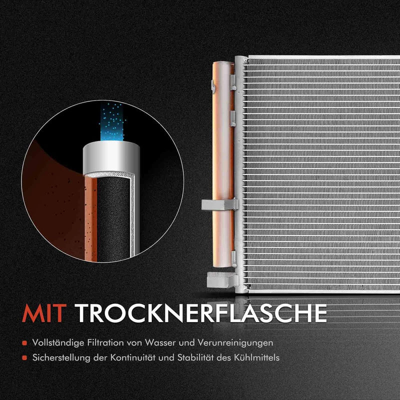 Frankberg Kondensator Klimaanlage ohne Trockner Kompatibel mit Qashqai +2 I J10 JJ10E NJ10 1.5 dCi D