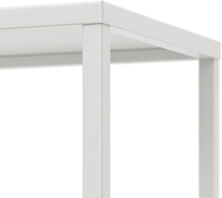 Pflanzenständer Ferro - 24x24x80cm - Farbe Weiss - für Zimmerblumen - Metallregal - Dekorativer Tisc