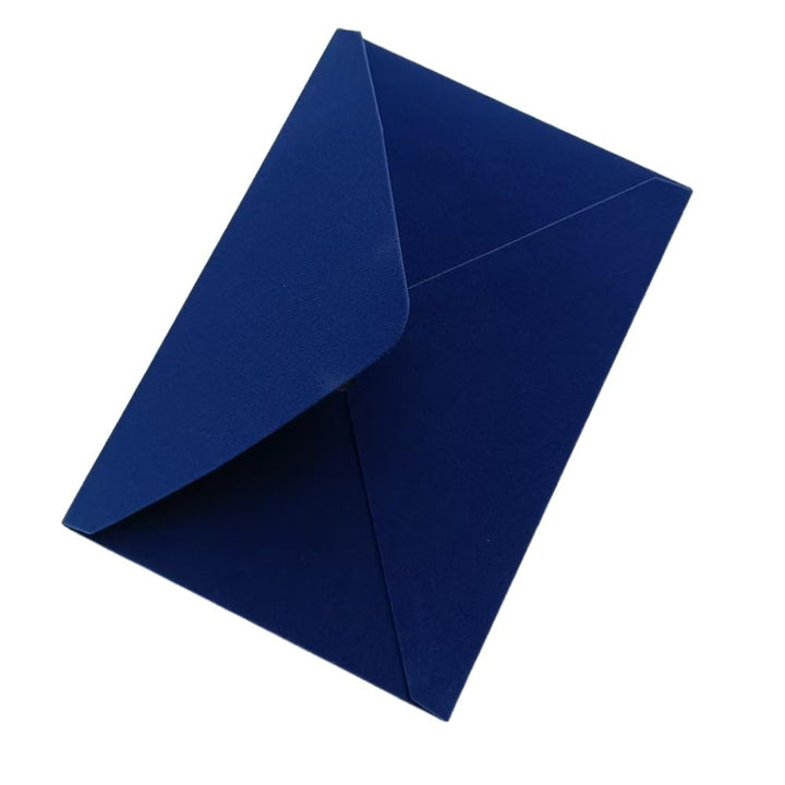 MillaSaw Blauer Samt-Umschlag, weicher Umschlag für Einladungen und Dankeskarten, 13,5 x 19,5 cm, 20
