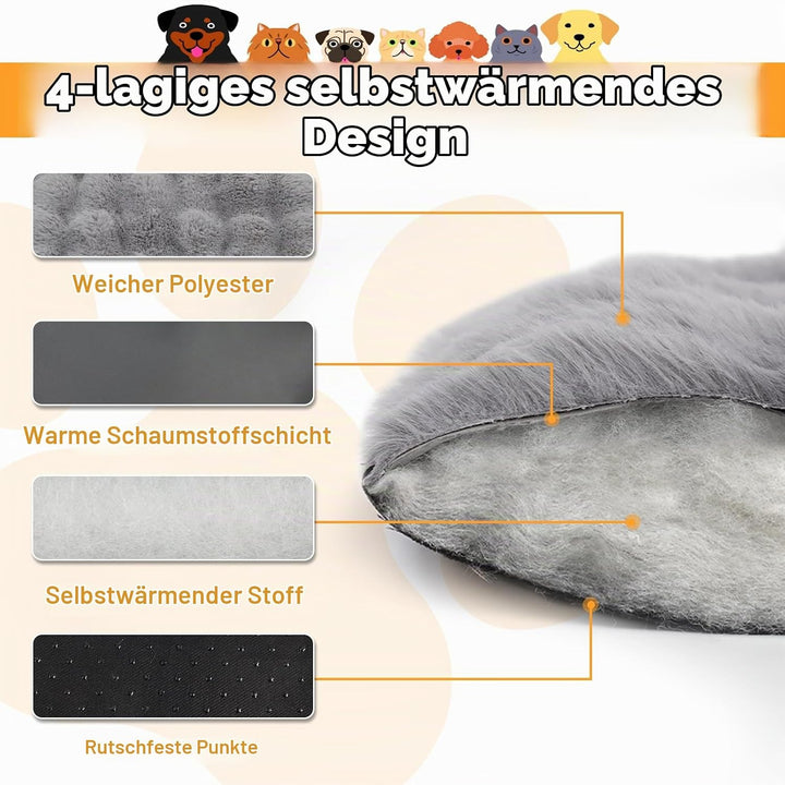 Wdmiya Selbstheizende Haustierdecke 60x45cm, Decke für Katzen &amp; Hunde, Katzendecken Hundedecken Gerä