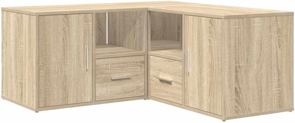 vidaXL Eckregal, Eckschrank 2 Montagemöglichkeiten, Schrank mit Stauraum, Aufbewahrungsschrank Vitri