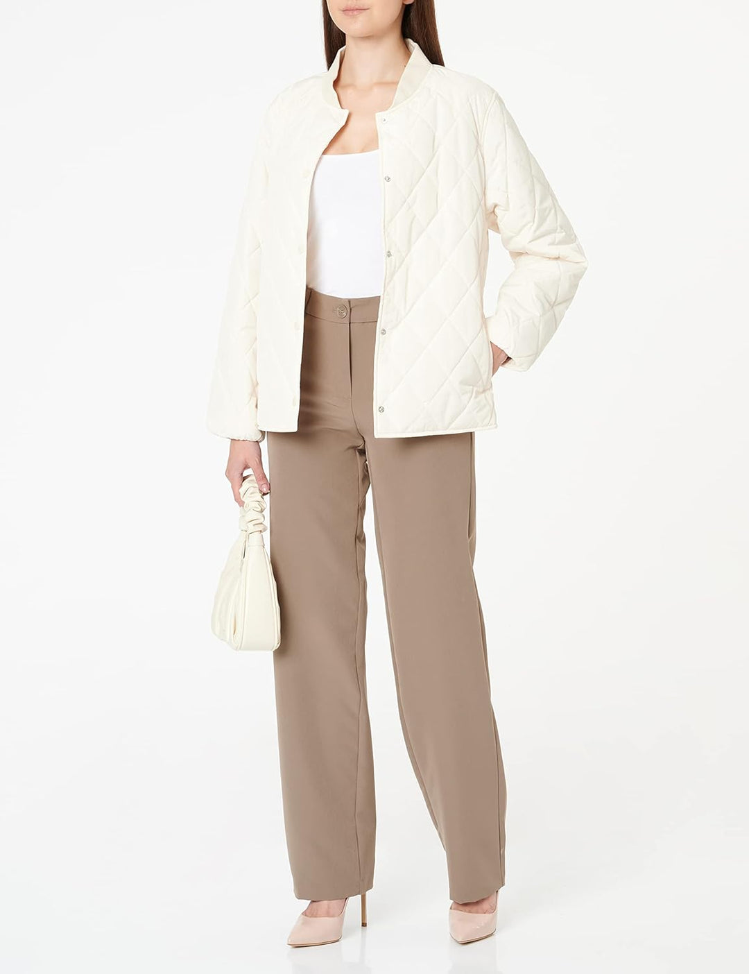 ONLY Damen Onllana-Berry Mid Straight Pant TLR Hose 36 Falcon, 36 Falcon