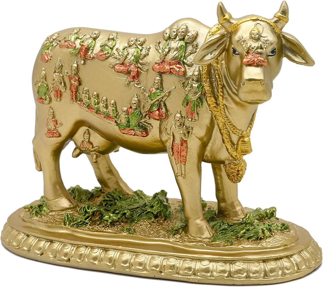 BangBangDa Hindu-Gott Nandi-Kuh-Statue – Hinduismus, Diwali, Geschenk, Dekoration, Skulptur – Indisc