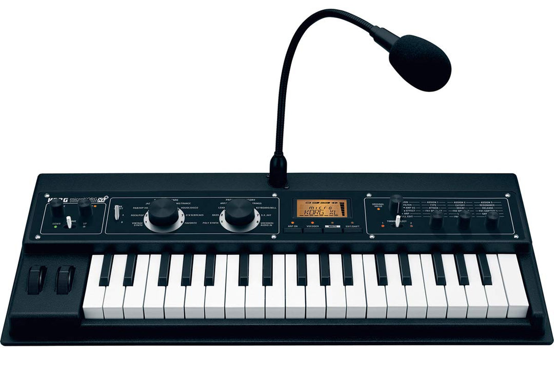 Korg - MICROKorg -XL-PLUS 37 Key Synthesizer/Vocoder - Black 37 Key MicroKORG XL Plus Black, 37 Key