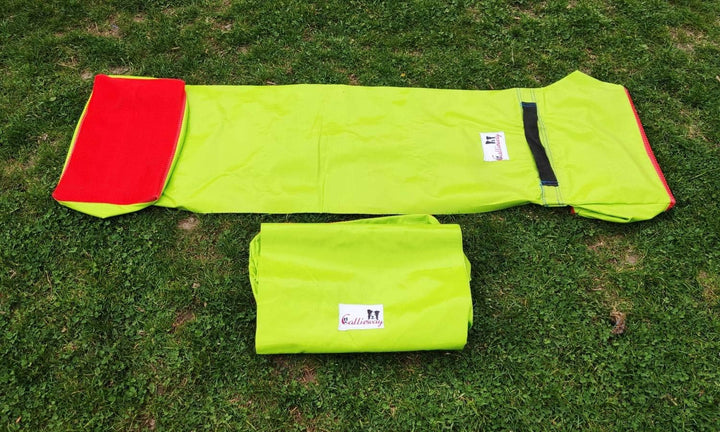 Callieway Premium Dog Agility Tunnel Stützsandsack (Doppelpack) mit Anti-Rutschsystem für Agility Tu
