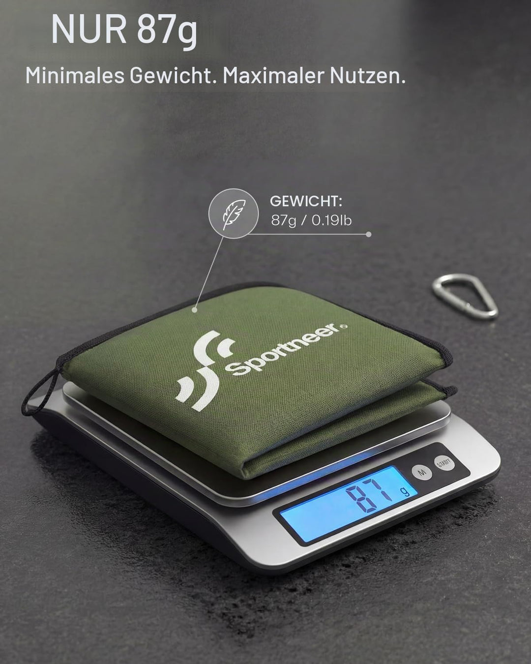 Sportneer Sitzkissen Outdoor, 40 * 40cm Sitzunterlage Outdoor Wasserdicht Oxford-Stoff Thermo Sitzki