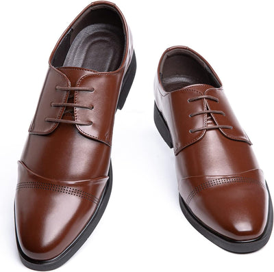 Anzugschuhe Herren Oxford Derby Schuhe Brogues Lederschuhe Hochzeitsschuhe Schnürhalbschuhe Business