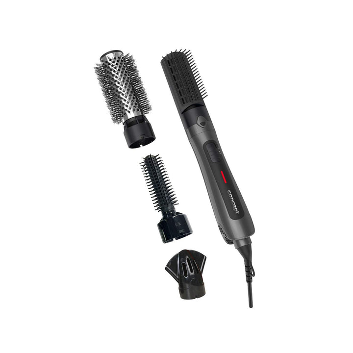 CONCEPT Hausgeräte Titan Care KF1325 Lockenstab mit 4 Aufsätzen 600W Überhitzungsschutz Click-In-Sys