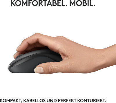 Logitech M240 Silent Bluetooth Maus, Kabellos, Kompakt, Mobil, Smooth Tracking, 18-Monate-Batterie,