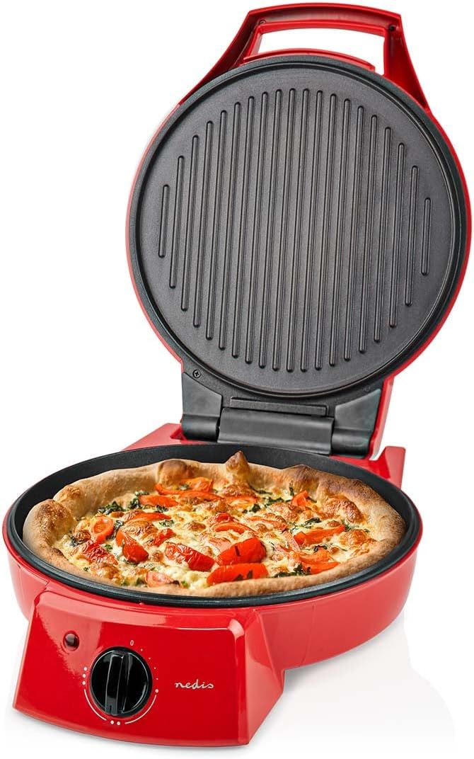 Nedis FCPM100FRD Pizzamaker, Aluminium