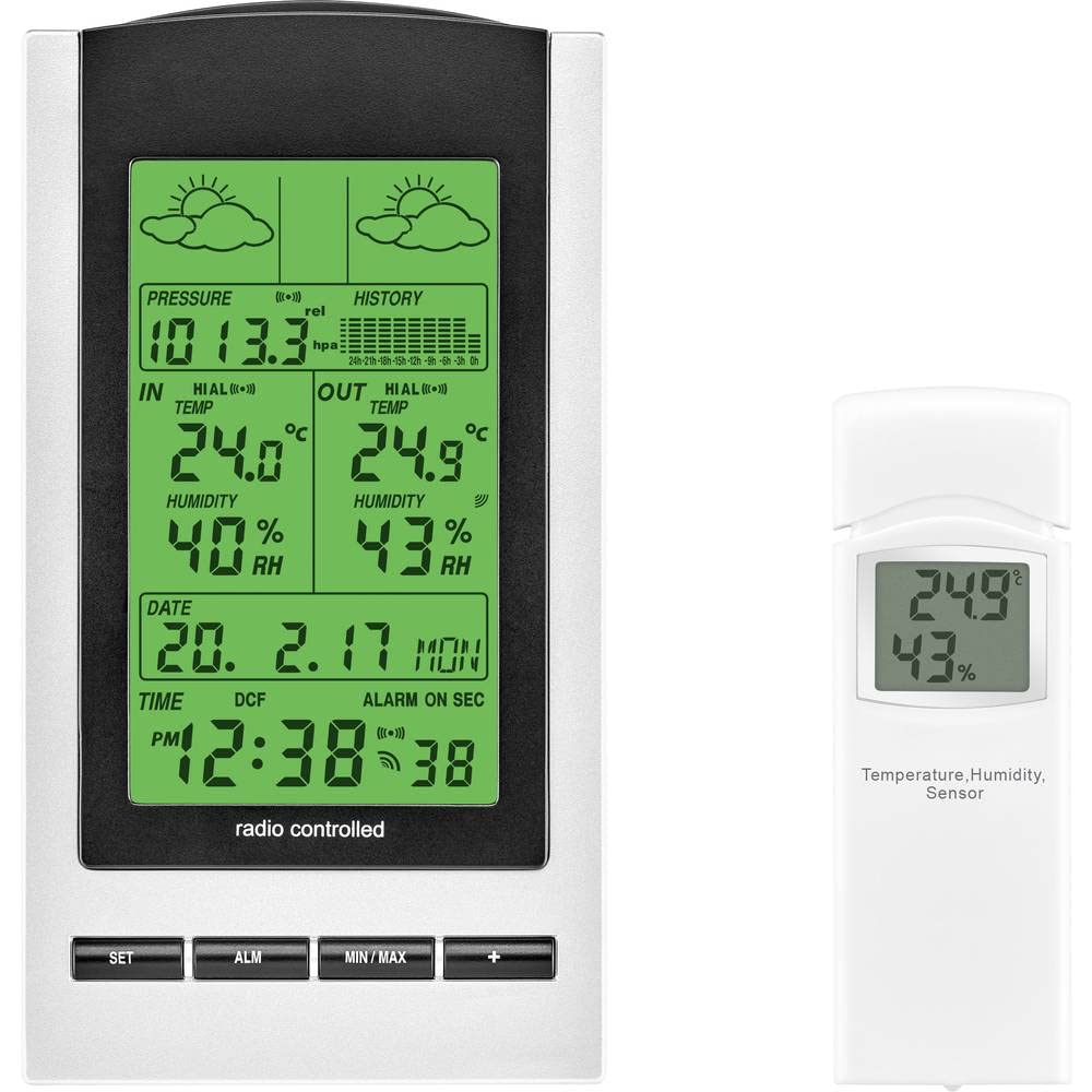 Eurochron WH1173 9223c3b Funk-Wetterstation Anzahl Sensoren max. 1