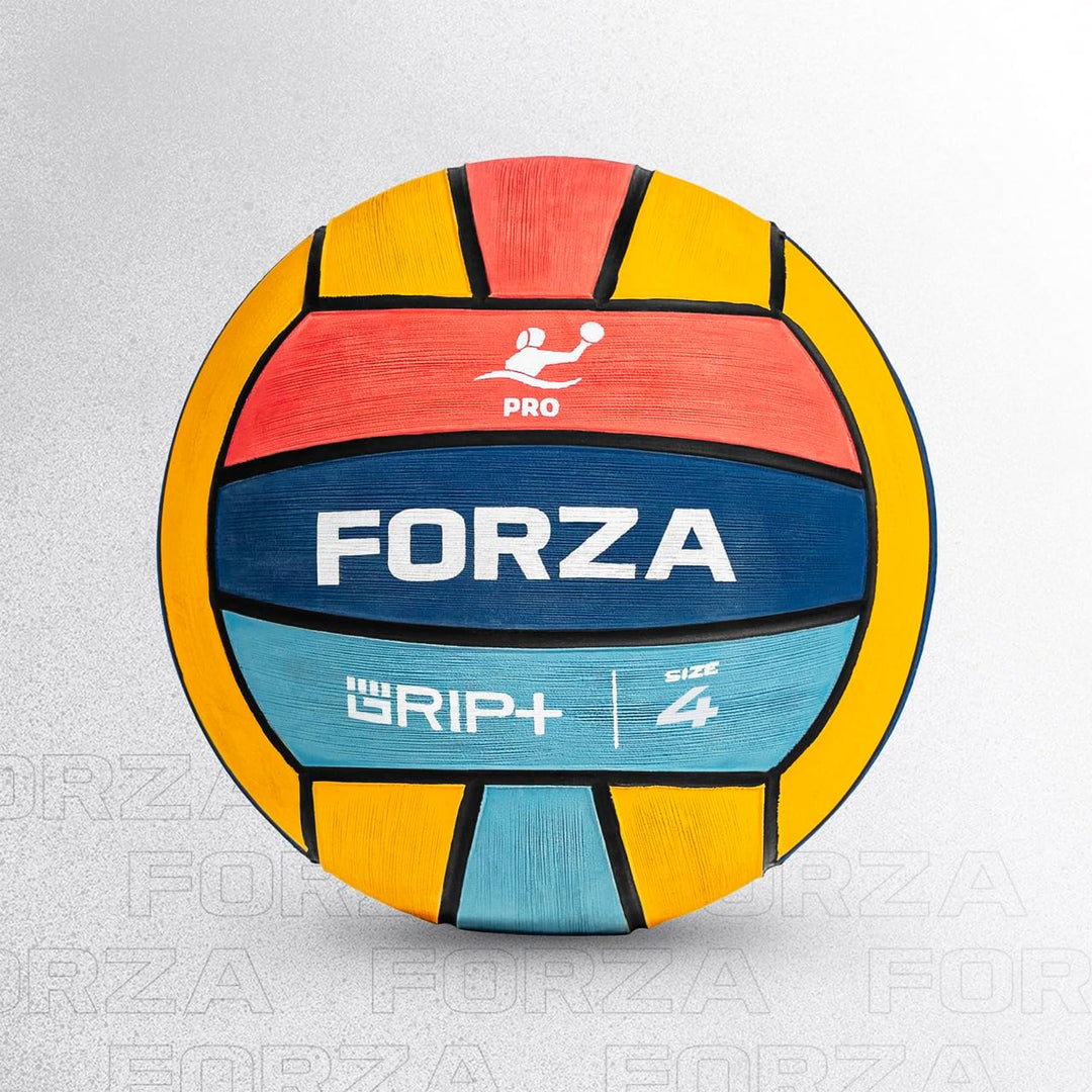 FORZA Wasserball Pro Match Ball | Professioneller, von der FINA zugelassener Wettkampf-Wasserball mi