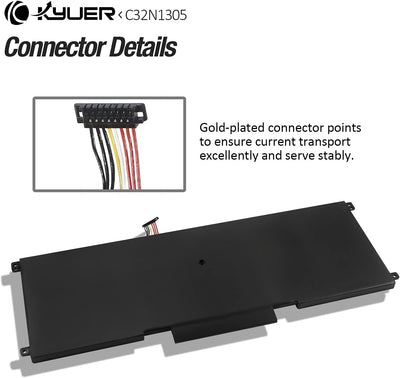 K KYUER 50Wh C32N1305 Laptop Akku für Asus Zenbook Infinity UX301L UX301LA UX301LA-DH71T UX301LA-WS7